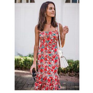 Lovers + Friends *NEW* Under the Stars Midi Floral Dress